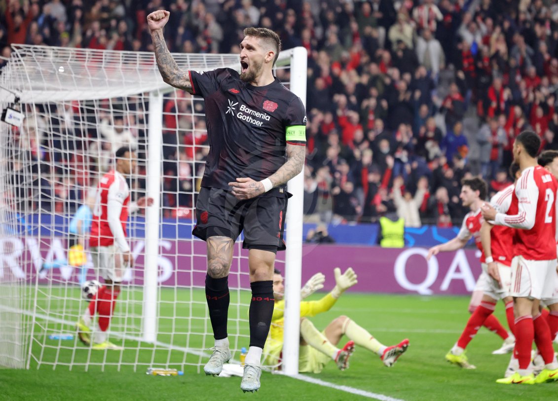 Piłka Nożna: Liga Mistrzów. Bayer 04 Leverkusen - Arsenal. - Agencja Fotograficzna