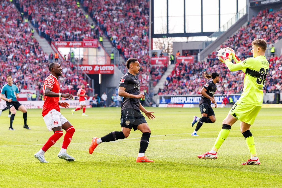 Piłka Nożna: Bundesliga. 1. FSV Mainz 05 - VfB Stuttgart. - Agencja Fotograficzna
