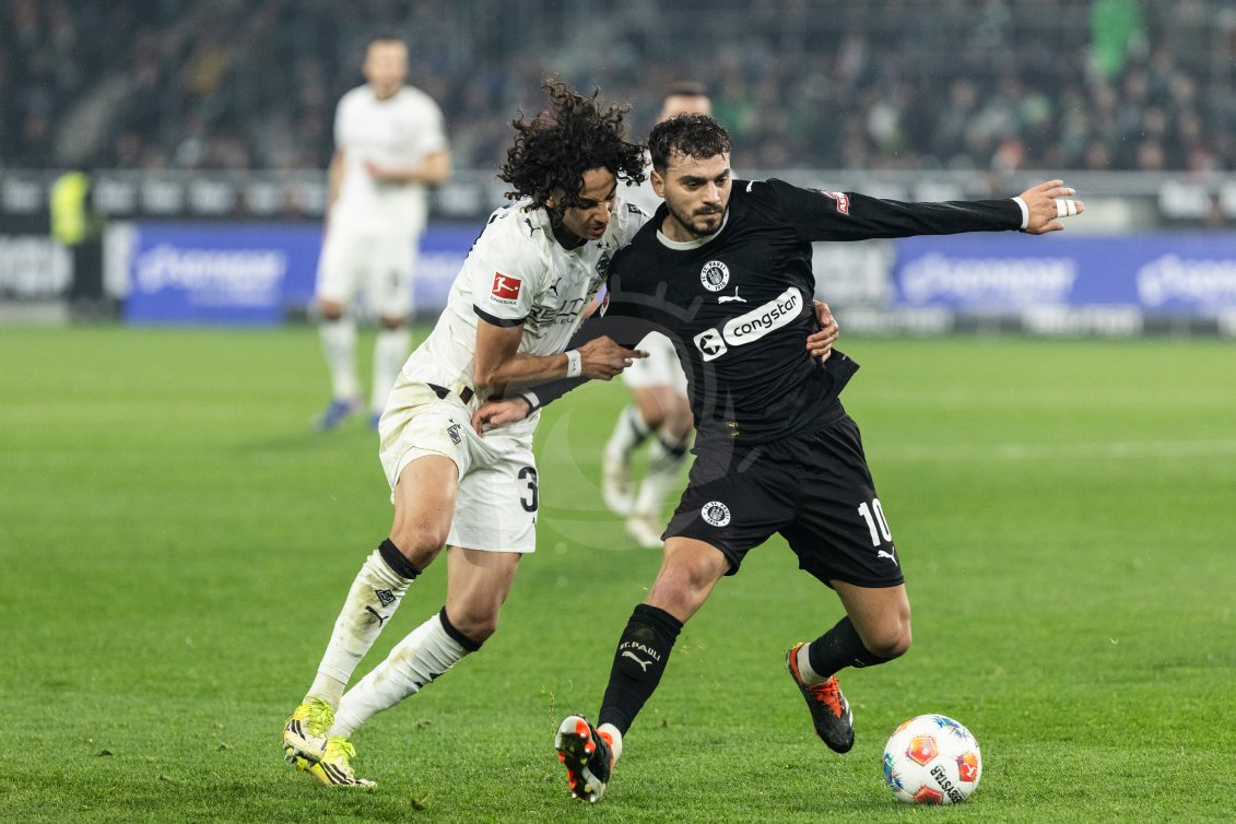 Piłka Nożna: Bundesliga. Borussia Mönchengladbach - FC St. Pauli. - Agencja Fotograficzna