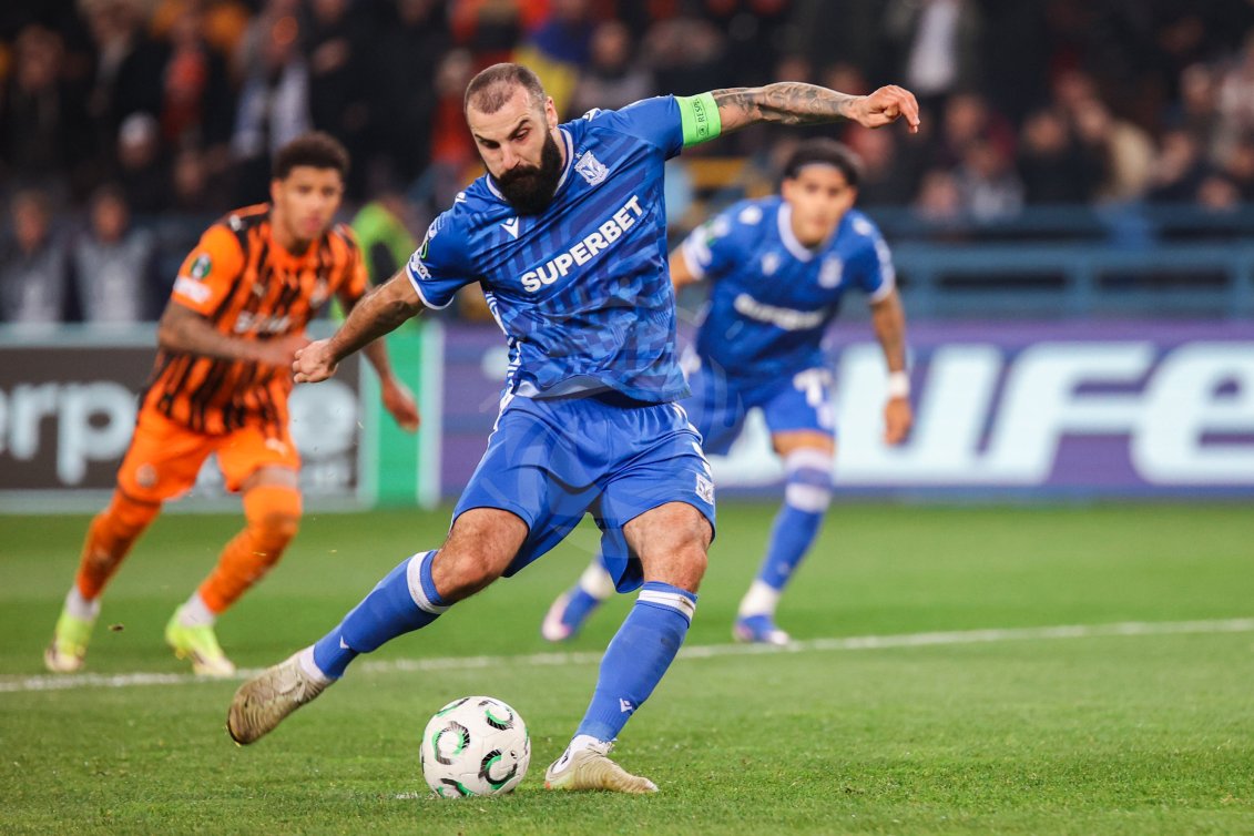 Sport: Liga Konferencji UEFA. Shakhtar Donetsk - Lech Poznan. - Agencja Fotograficzna